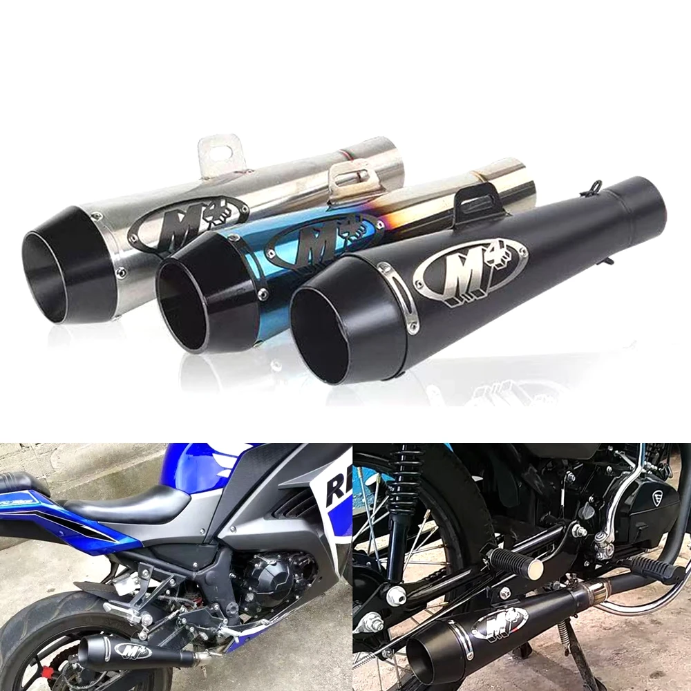 Universal 51mm Motorcycle Exhaust M4 Muffler Stainless Steel Exhaust For Z900 Z650 Z400 R6 R3 R25 MT07 MT03 Tmax155 XMAX GSX250
Universal 51mm Motorcycle Exhaust M4 Muffler Stainless Steel Exhaust For Z900 Z650 Z400 R6 R3 R25 MT07 MT03 Tmax155 XMAX GSX250