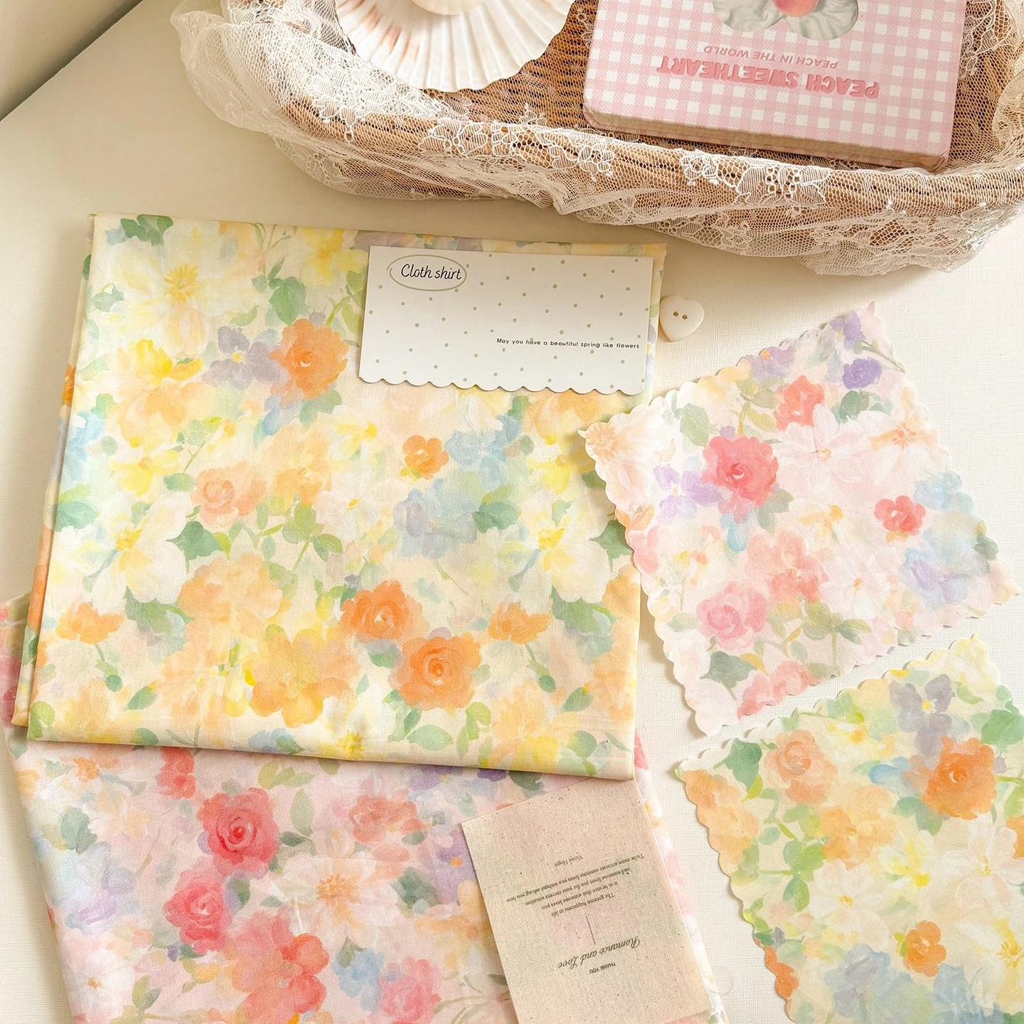 50x145cm INS Romantic Floral Oil Painting 60s Cotton Fabric For Handmade Sewing Dress Kids Outfit Hair Accessories
50x145cm INS Romantic Floral Oil Painting 60s Cotton Fabric For Handmade Sewing Dress Kids Outfit Hair Accessories