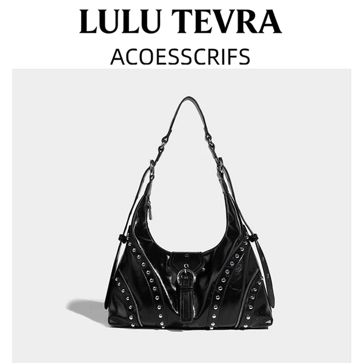 Женская сумка Lulu Tevra2025 Commuter Retro Rivet Motorcycle Bag: Дизайнерская, стильная и дерзкая сумка через плечо
Женская сумка Lulu Tevra2025 Commuter Retro Rivet Motorcycle Bag: Дизайнерская, стильная и дерзкая сумка через плечо