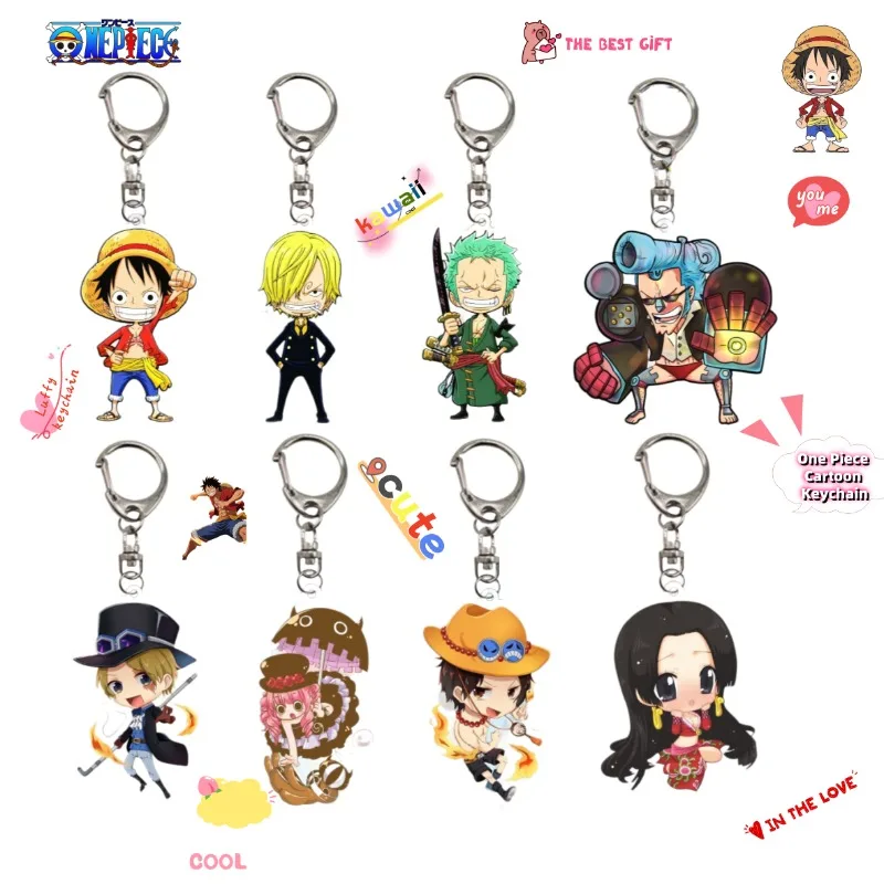 Cartoon One Piece Luffy Zoro Ace Acrylic Keychain Anime Creative Cute Backpack Pendant Keychain Decorative Accessories Gift Toy
Cartoon One Piece Luffy Zoro Ace Acrylic Keychain Anime Creative Cute Backpack Pendant Keychain Decorative Accessories Gift Toy