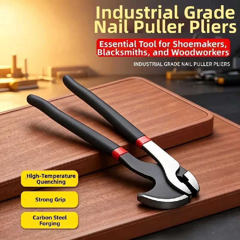 1pc Carbon Steel Nail Puller Pliers With Non Slip Handle Multi-Functional Use For Home Improvement Woodworking Tool
1pc Carbon Steel Nail Puller Pliers With Non Slip Handle Multi-Functional Use For Home Improvement Woodworking Tool