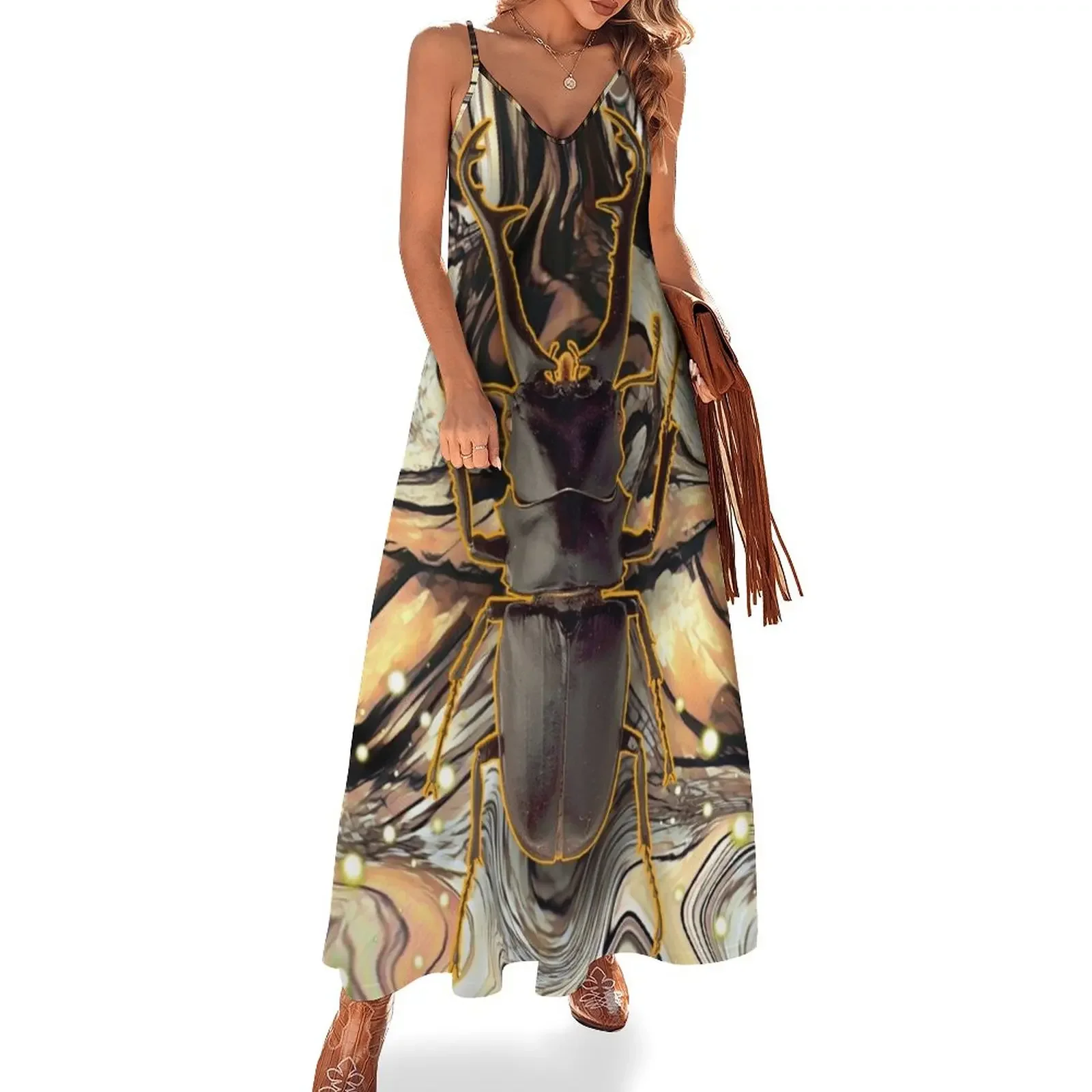 Beetle Sleeveless Dress dress women summer elegant dress ladies dresses for special occasions women's evening dresses
Beetle Sleeveless Dress dress women summer elegant dress ladies dresses for special occasions women's evening dresses