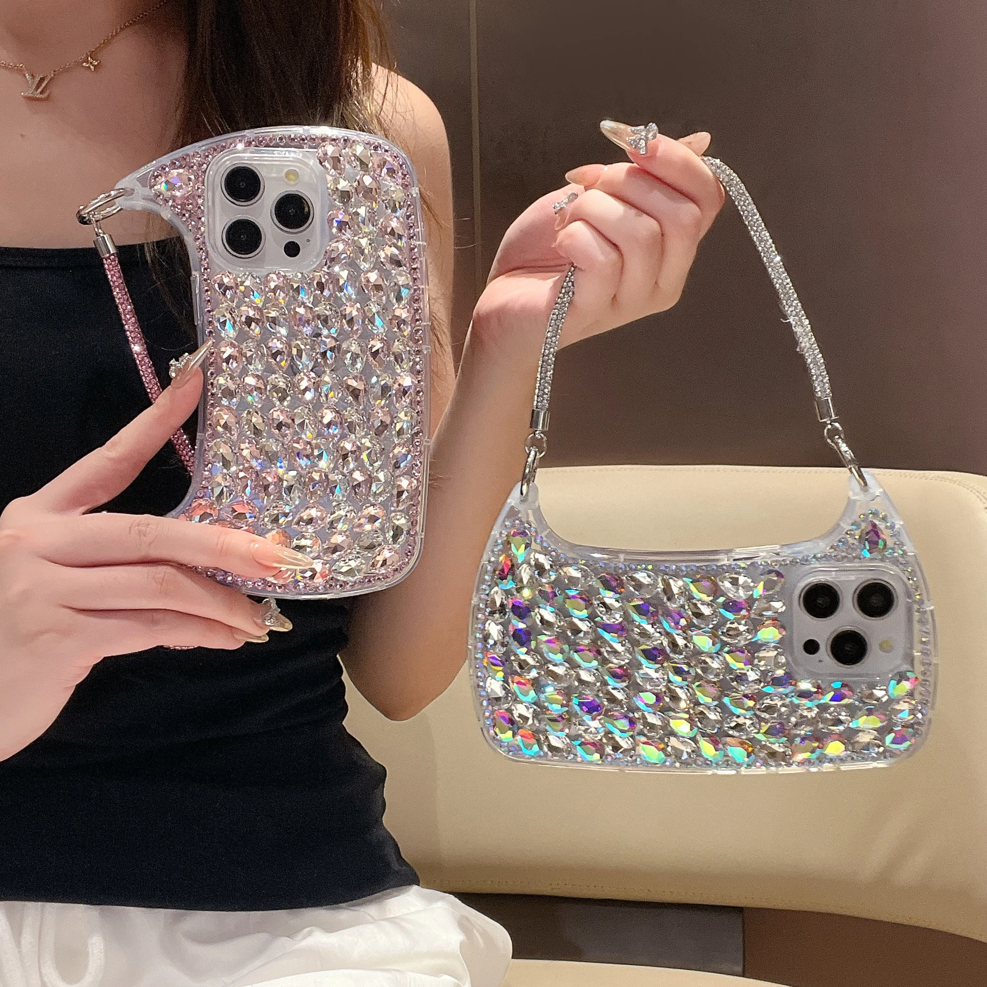 Роскошный чехол для телефона INS Crystal Bling Gemstone Diamond Bag 17 16 Pro Max для iPhone 15 14 13 11 12 Pro Max с ремешком на запястье
Роскошный чехол для телефона INS Crystal Bling Gemstone Diamond Bag 17 16 Pro Max для iPhone 15 14 13 11 12 Pro Max с ремешком на запястье