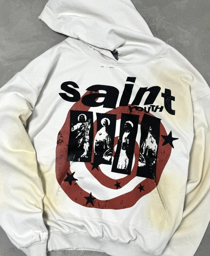 Casual Saint Michael Men’s Hoodies Women Pure Cotton Oversized White Washed Hooded Sweatshirts
Casual Saint Michael Men’s Hoodies Women Pure Cotton Oversized White Washed Hooded Sweatshirts