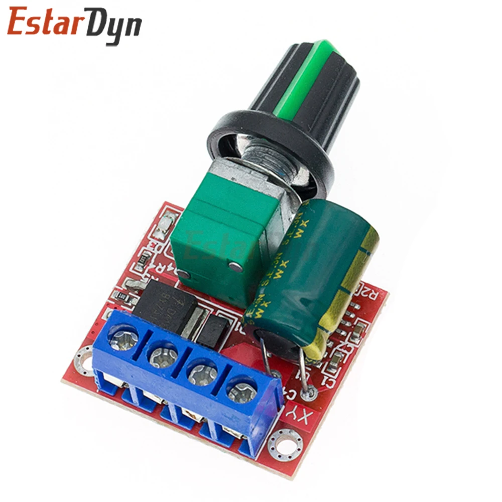 Estardyn 5A 90W PWM DC Motor Speed Controller 4.5V-35V 12V 24V Wide Voltage Adjustable Module
Estardyn 5A 90W PWM DC Motor Speed Controller 4.5V-35V 12V 24V Wide Voltage Adjustable Module