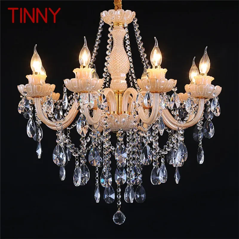 TINNY European Crystal Candle Pendent Lamp Luxury Living Room Restaurant Bedroom Villa Clothing Store Beauty salon Chandelier
TINNY European Crystal Candle Pendent Lamp Luxury Living Room Restaurant Bedroom Villa Clothing Store Beauty salon Chandelier