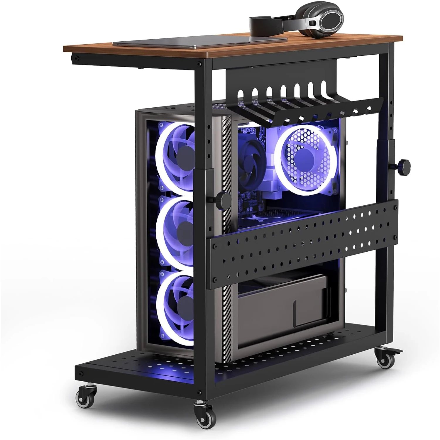 Gaming Office Home Computer Tower Stand,11 Level Height Adjustable PC Stand with Storage Rack,Mobile Rolling CPU Holder Cart
Gaming Office Home Computer Tower Stand,11 Level Height Adjustable PC Stand with Storage Rack,Mobile Rolling CPU Holder Cart