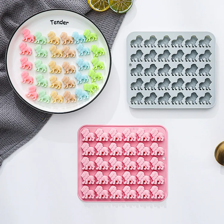 30-hole Cartoon Lion Silicone Mold Animal Fondant Candy Chocolate Mould Handmade Soap Epoxy Resin Mold Cake Decorating Tools
30-hole Cartoon Lion Silicone Mold Animal Fondant Candy Chocolate Mould Handmade Soap Epoxy Resin Mold Cake Decorating Tools