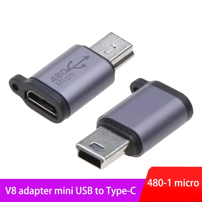 Micro USB to Mini USB Type-C Adapter Female To Micro Usb Male Converter Connector Aluminum Alloy
Micro USB to Mini USB Type-C Adapter Female To Micro Usb Male Converter Connector Aluminum Alloy