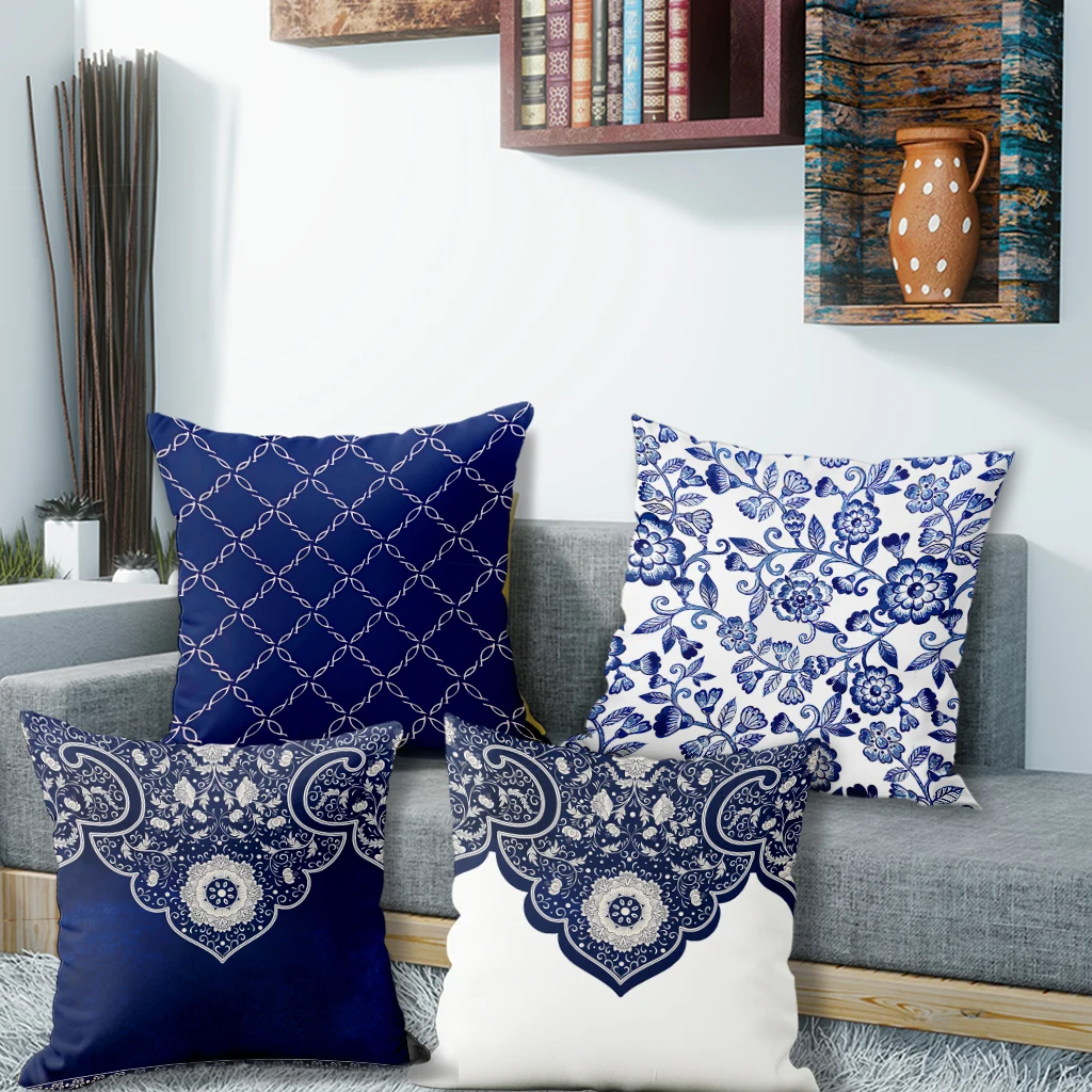 Blue and White Patterned PillowcasesSuitable for sofa car bedroom decorative cushion cover pillow cover
Blue and White Patterned PillowcasesSuitable for sofa car bedroom decorative cushion cover pillow cover