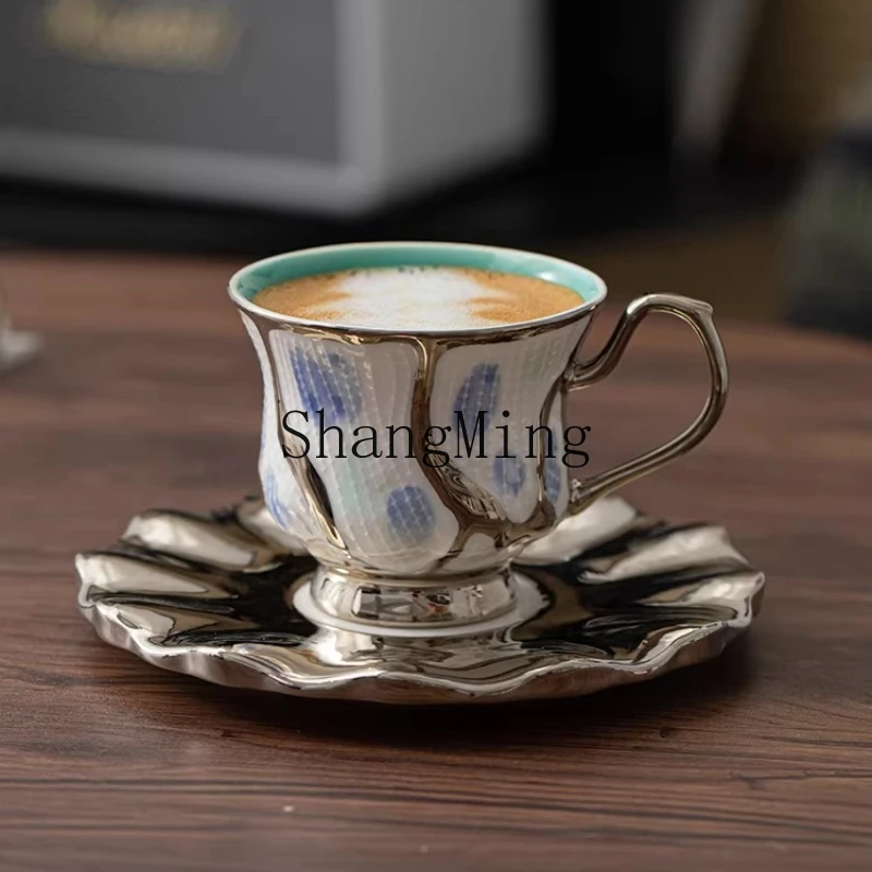 FG creative texture small waist coffee cup set afternoon flower teacup simple ceramic cup
FG creative texture small waist coffee cup set afternoon flower teacup simple ceramic cup