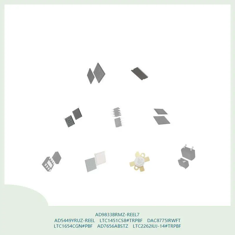 AD9833BRMZ-REEL7 AD5449YRUZ-REEL LTC1451CS8 # TRPBF DAC8775IRWFT LTC1654CGN # PBF AD7656ABSTZ LTC2262IUJ-14 # TRPBF
AD9833BRMZ-REEL7 AD5449YRUZ-REEL LTC1451CS8 # TRPBF DAC8775IRWFT LTC1654CGN # PBF AD7656ABSTZ LTC2262IUJ-14 # TRPBF