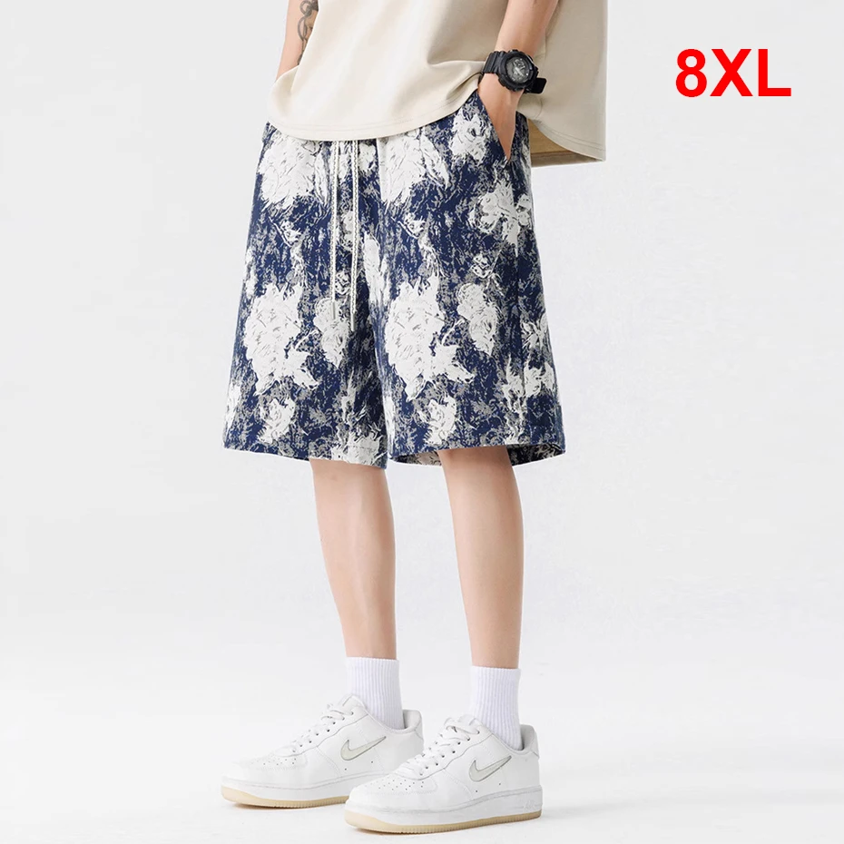 Summer Beach Shorts Men Plus Size 8XL Shorts Fashion Casual Shorts Tie-dye Print Elastic Waist Short Pants Male Big Size Bottom
Summer Beach Shorts Men Plus Size 8XL Shorts Fashion Casual Shorts Tie-dye Print Elastic Waist Short Pants Male Big Size Bottom