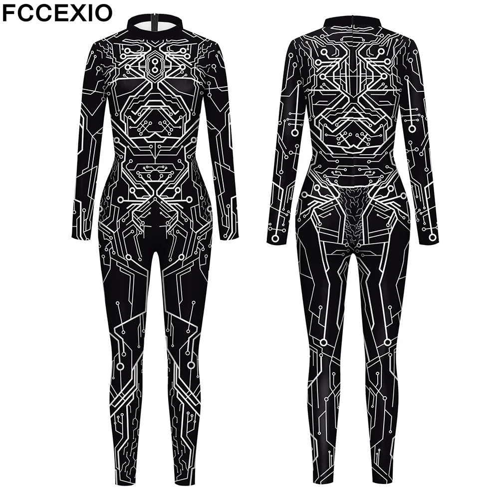 FCCEXIO 2 Colors The Ultra Technology Pattern 3D Print Sexy Bodysuits Women/Men Long Sleeve Cosplay 2022 New Jumpsuit
FCCEXIO 2 Colors The Ultra Technology Pattern 3D Print Sexy Bodysuits Women/Men Long Sleeve Cosplay 2022 New Jumpsuit