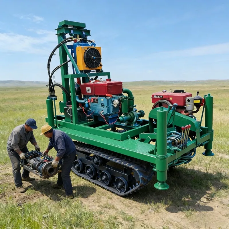 Customized Mini Mobile Hydraulic Water Well Drilling Machine Portable DTH Drill Rig For Deep Well And Borehole Drilling Work
Customized Mini Mobile Hydraulic Water Well Drilling Machine Portable DTH Drill Rig For Deep Well And Borehole Drilling Work