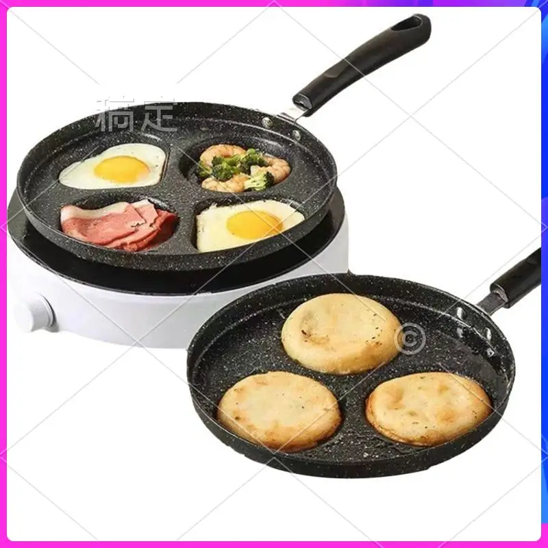 NEW-4-Hole Breakfast Pan Mini Omelette Pan Household Kitchen Tools Non-Stick Small Frying Pan Egg Dumpling Mold
NEW-4-Hole Breakfast Pan Mini Omelette Pan Household Kitchen Tools Non-Stick Small Frying Pan Egg Dumpling Mold