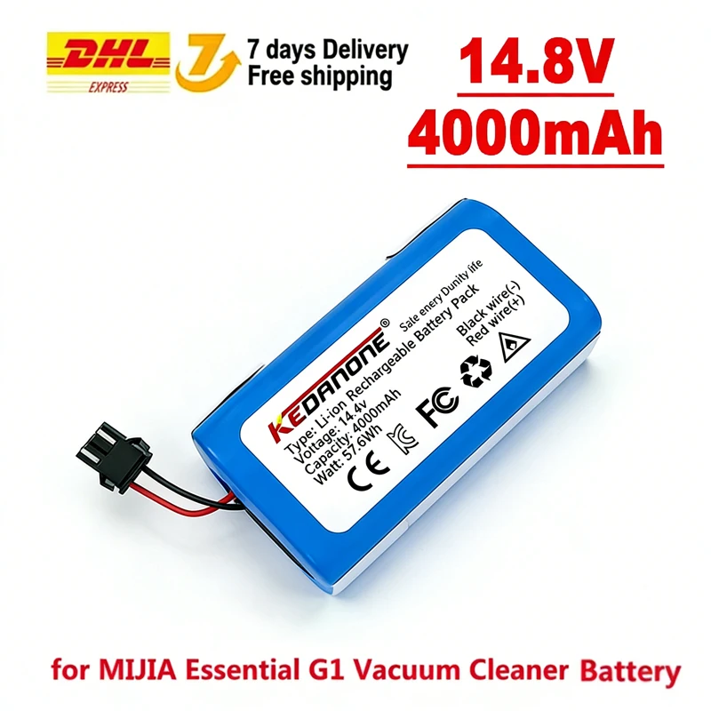 Original for Xiaomi Replacement Battery H18650CH-4S1P For XIOMI MIJIA Mi Robot Vacuum-Mop Essential G1 MJSTG1 SKV4136GL 4000mAh
Original for Xiaomi Replacement Battery H18650CH-4S1P For XIOMI MIJIA Mi Robot Vacuum-Mop Essential G1 MJSTG1 SKV4136GL 4000mAh