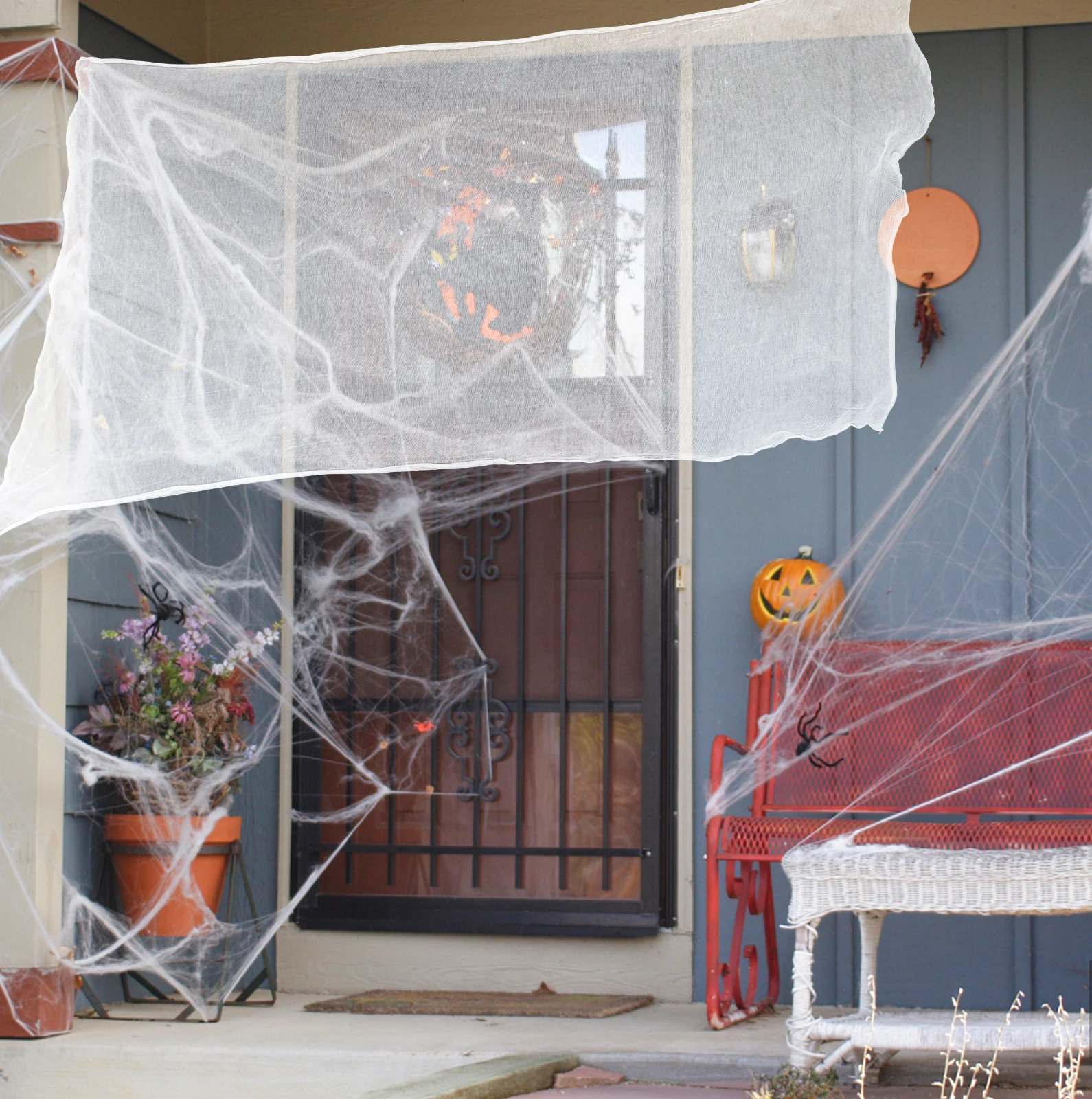 100x200cm Cotton Rag Spider Web Halloween Decor Outdoor Prop Large Fake Spider Web Vivid Lifelike Durable Garden Decoration
100x200cm Cotton Rag Spider Web Halloween Decor Outdoor Prop Large Fake Spider Web Vivid Lifelike Durable Garden Decoration