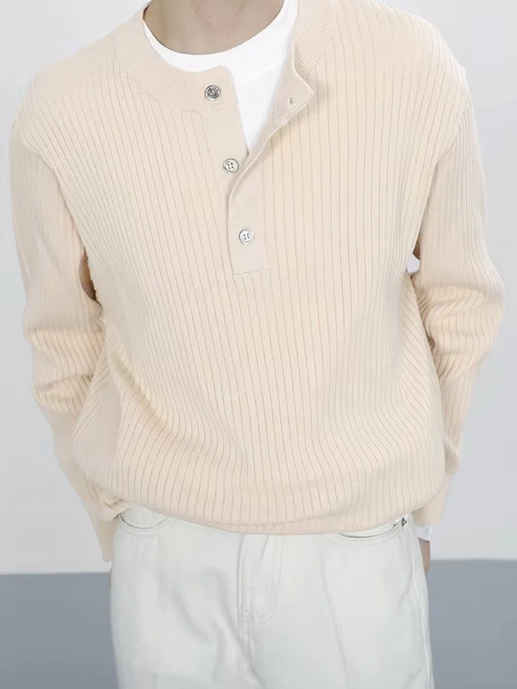 2025 Casual Buttoned Crew Neck Knit Jumper Tops Men Vintage Knitting Sweaters Trendy Mens Autumn Long Sleeve Solid Color Sweater
2025 Casual Buttoned Crew Neck Knit Jumper Tops Men Vintage Knitting Sweaters Trendy Mens Autumn Long Sleeve Solid Color Sweater