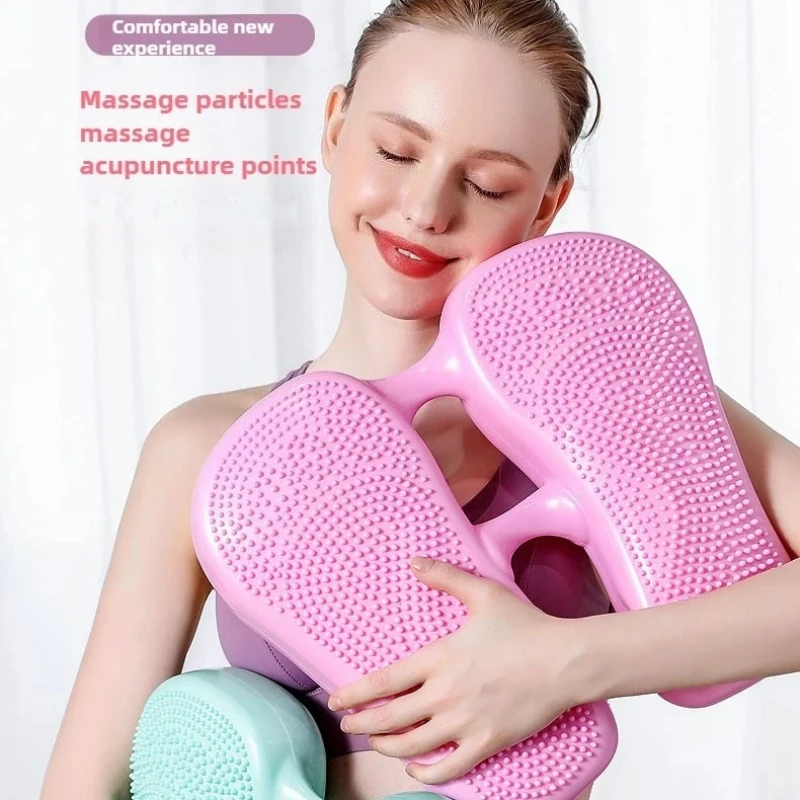 Inflatable Foot Massager Stepper Balance Board with Anti Slip PVC Massage Dots for Yoga Training Slimming Leg Shaping
Inflatable Foot Massager Stepper Balance Board with Anti Slip PVC Massage Dots for Yoga Training Slimming Leg Shaping