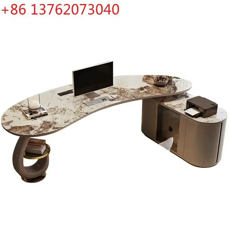 Modern simple study boss office computer desk high-end home desk
Modern simple study boss office computer desk high-end home desk