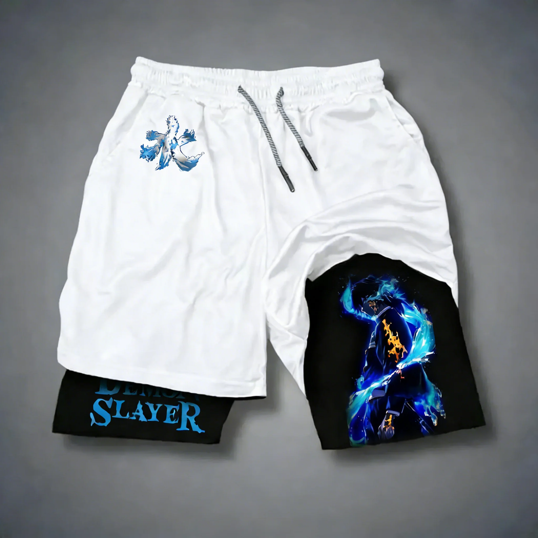 Новые летние спортивные шорты унисекс 2-в-1 Demon Slayer Anime Tomioka Giyuu 2026 года: эластичные, удобные, для бега
Новые летние спортивные шорты унисекс 2-в-1 Demon Slayer Anime Tomioka Giyuu 2026 года: эластичные, удобные, для бега