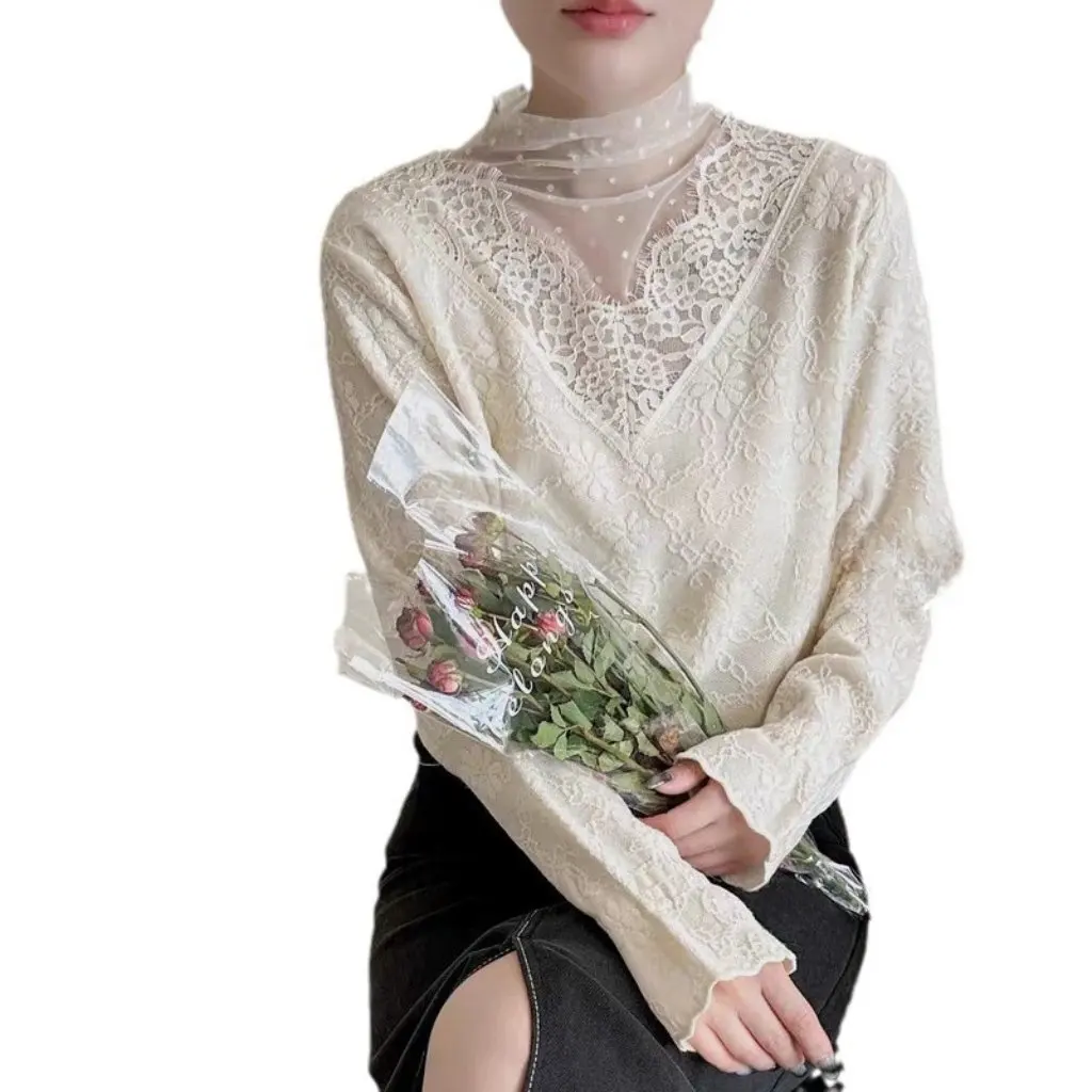 Шерстяная футболка Puyuan в европейском стиле, кружевная базовая рубашка, новый осенний модный вязаный свитер, элегантная женская ткань высшего качества
Шерстяная футболка Puyuan в европейском стиле, кружевная базовая рубашка, новый осенний модный вязаный свитер, элегантная женская ткань высшего качества