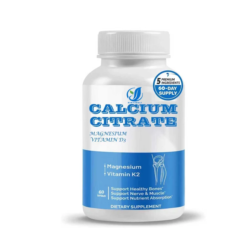 Calcium Magnesium Citrate Vitamin D3- Supports healthy bones and muscles, high absorption, 60 capsules
Calcium Magnesium Citrate Vitamin D3- Supports healthy bones and muscles, high absorption, 60 capsules