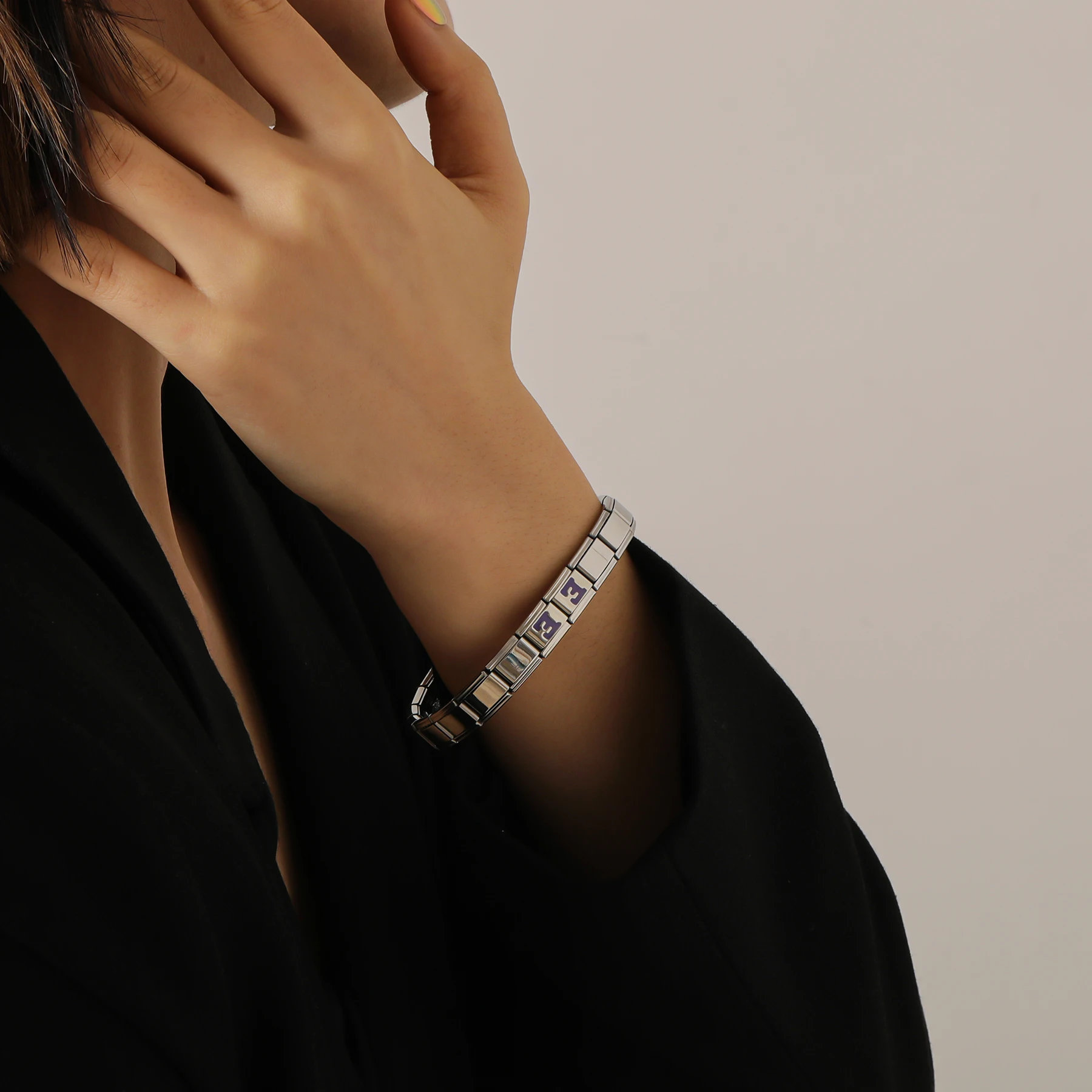 9mm Customized Name Personalized Letter Enamel Italian Name Charm Bracelet Alexya Italien Armband Gift for Parents Jewelry
9mm Customized Name Personalized Letter Enamel Italian Name Charm Bracelet Alexya Italien Armband Gift for Parents Jewelry