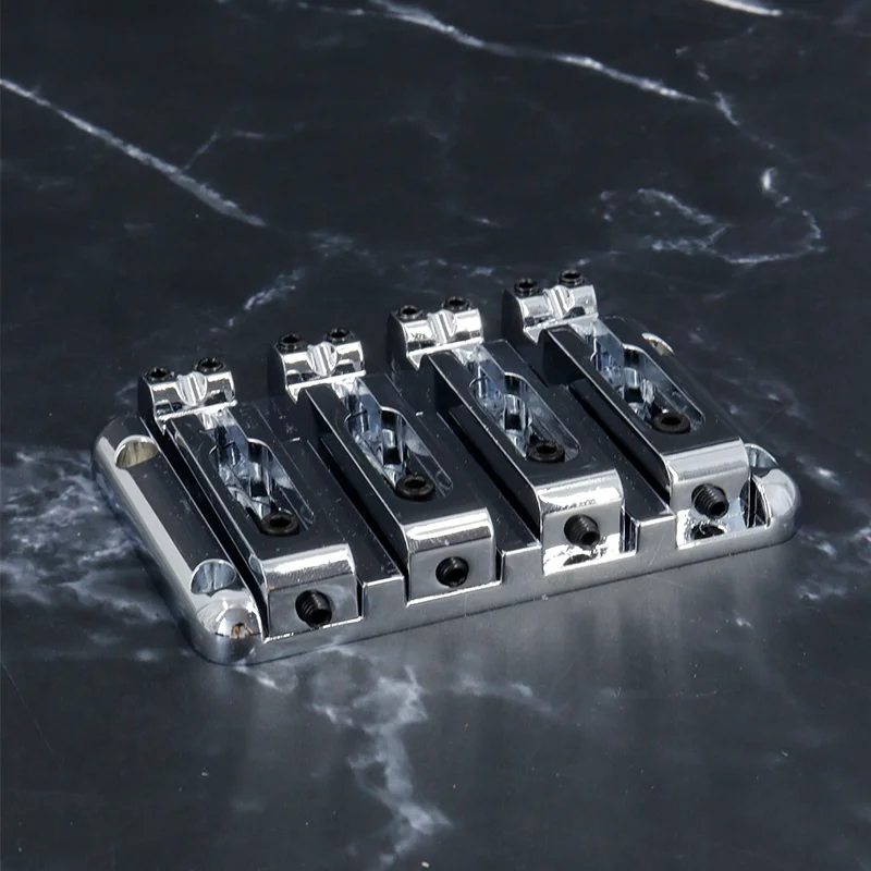 Silver 4-String Electric Bass Hardtail Bridge Fixed Saddle Drop-In Replacement Part Bass Guitar Parts & Accessories
Silver 4-String Electric Bass Hardtail Bridge Fixed Saddle Drop-In Replacement Part Bass Guitar Parts & Accessories