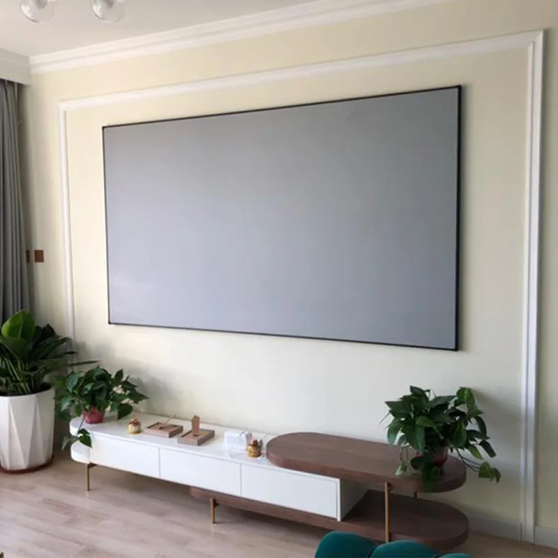 100 "16:9 Mount 4k Hd Alr Projector Screen Wall Mount Metal 1.2cm Narrow Frame Light Projector Screen
100 "16:9 Mount 4k Hd Alr Projector Screen Wall Mount Metal 1.2cm Narrow Frame Light Projector Screen