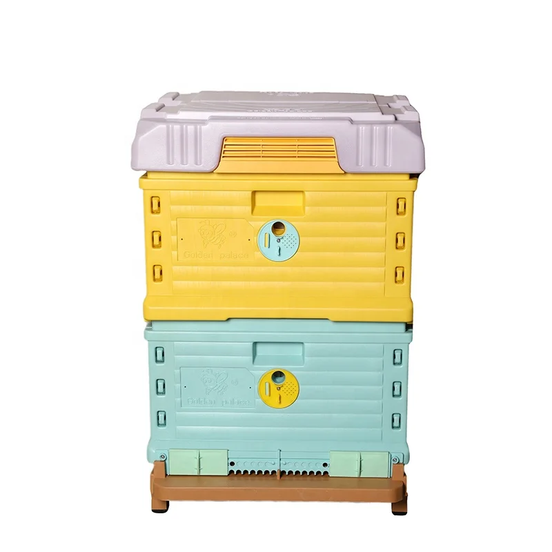 Benefitbee beehive factory 10 frames multifunction Langstroth 2 layers plastic bee hive
Benefitbee beehive factory 10 frames multifunction Langstroth 2 layers plastic bee hive
