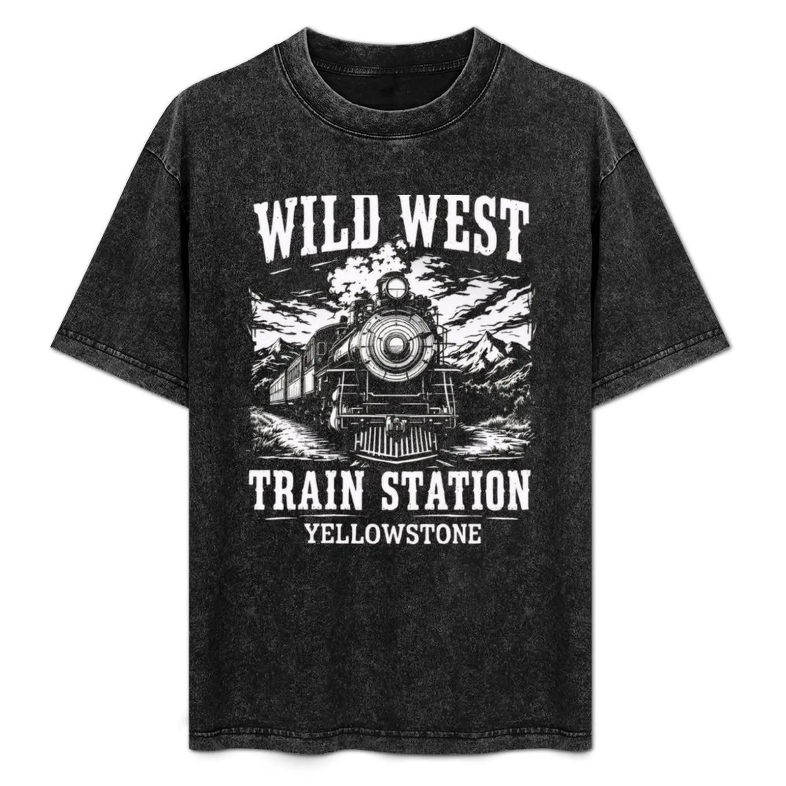 Wild West Train Station Yellowstone T-Shirt Active Sports Short Sleeve Cotton Shirt
Wild West Train Station Yellowstone T-Shirt Active Sports Short Sleeve Cotton Shirt