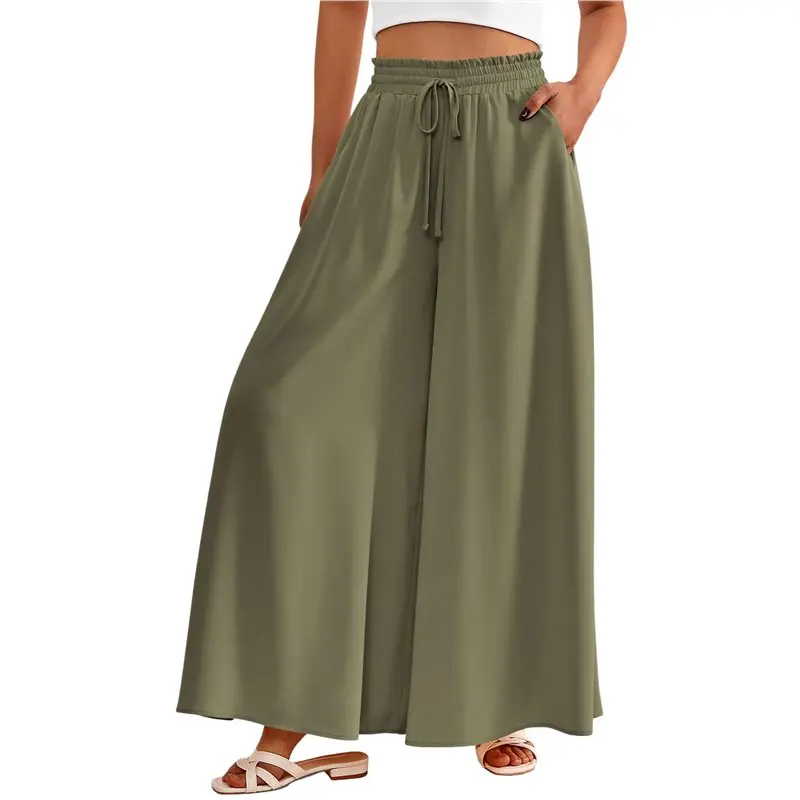 CYL-Women Casual High Waist Wide Leg Pants Summer Long Palazzo Pants Pocket Lounge Vacation Clothes
CYL-Women Casual High Waist Wide Leg Pants Summer Long Palazzo Pants Pocket Lounge Vacation Clothes