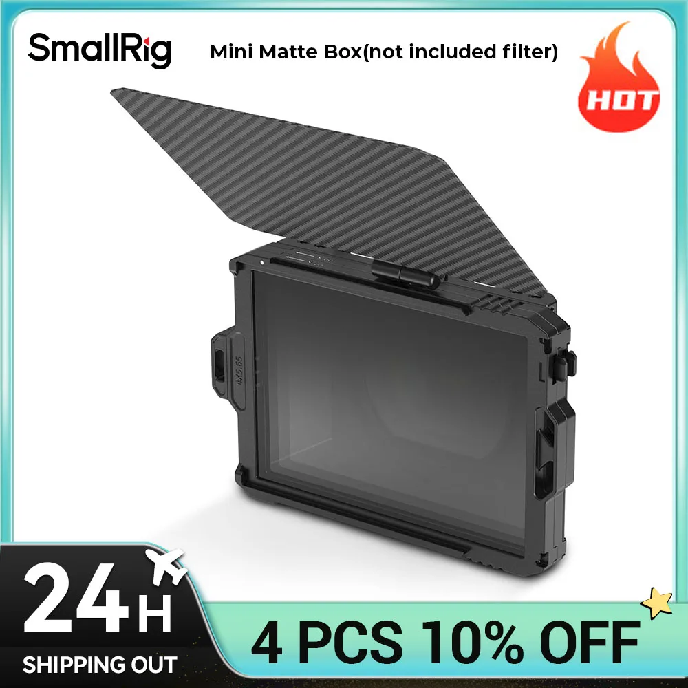 SmallRig Mini Matte Box for mirrorless cameras to prevent sunlight or other light from causing glare and flare 3680
SmallRig Mini Matte Box for mirrorless cameras to prevent sunlight or other light from causing glare and flare 3680