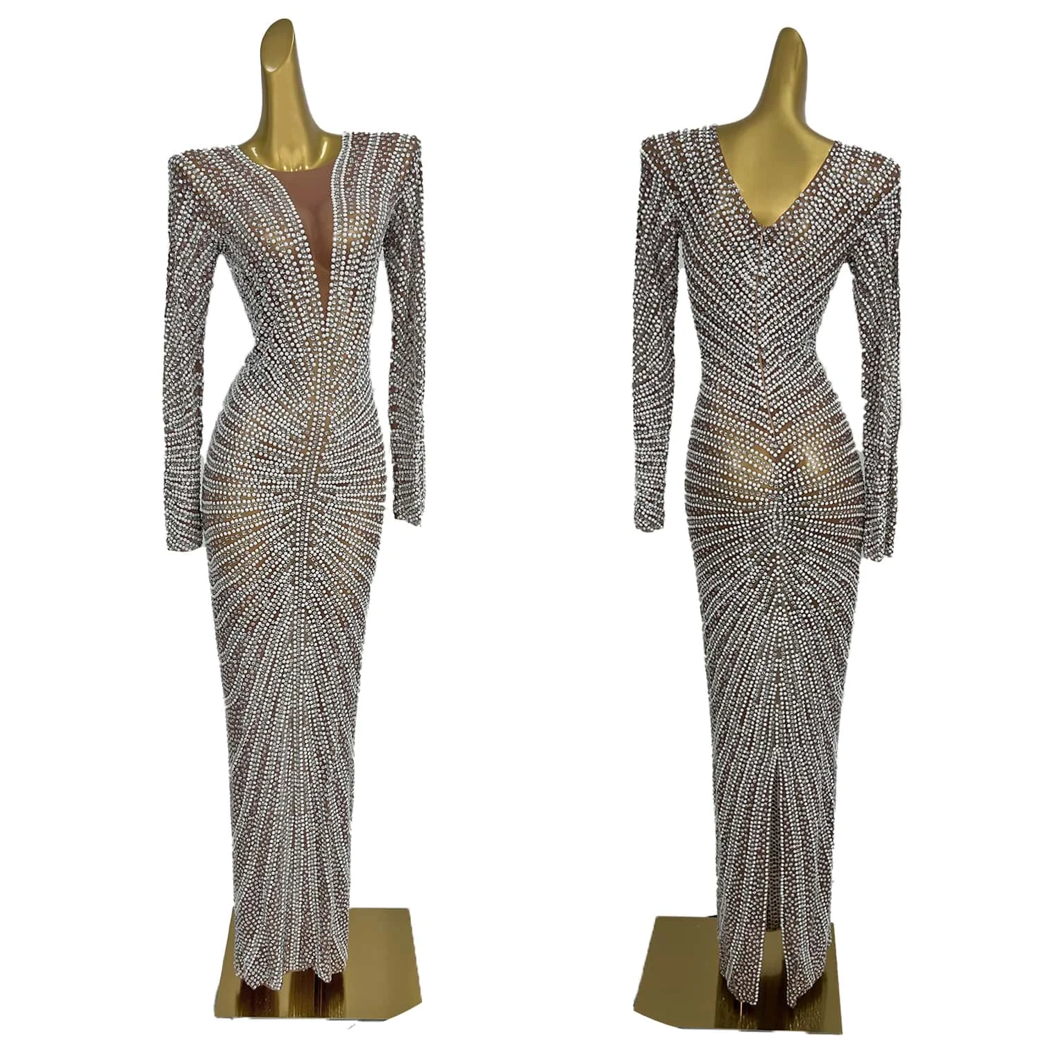 Shiny Rhintstones Long Dress for Women Sexy Wedding Evening Prom Birthday Dresses Singer Show Stage Wear Luxury Gown Tanhuang
Shiny Rhintstones Long Dress for Women Sexy Wedding Evening Prom Birthday Dresses Singer Show Stage Wear Luxury Gown Tanhuang