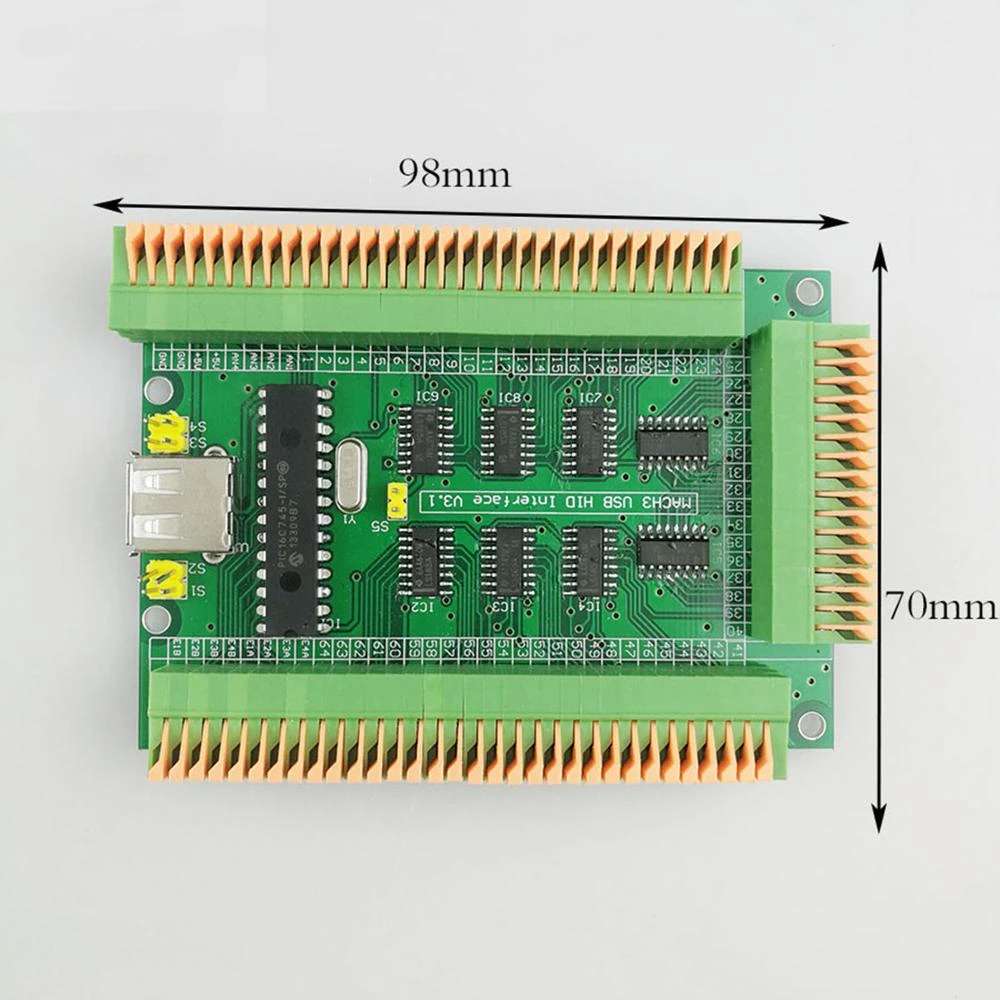 MACH3 USB hid Manual control extended current board Do not install screw versions Analog voltage (0-5v) to digital quantity (1-2
MACH3 USB hid Manual control extended current board Do not install screw versions Analog voltage (0-5v) to digital quantity (1-2