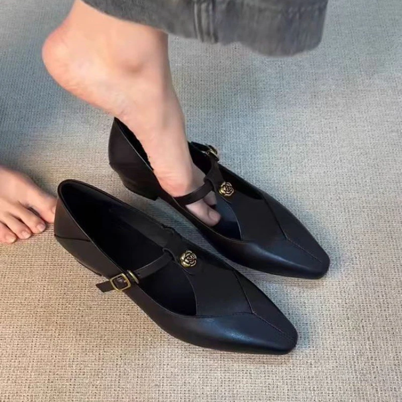 Women's Fashion Pointed Toe PU Slip-On Pumps Low Heel Less Than 3cm Shallow Low-Top Non-Slip Rubber Sole Casual Shoes
Women's Fashion Pointed Toe PU Slip-On Pumps Low Heel Less Than 3cm Shallow Low-Top Non-Slip Rubber Sole Casual Shoes