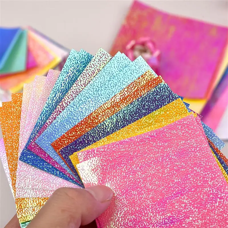 50pcs Glittering Origami Paper Double Sides Solid Color Folding Paper Pearl Shine Handmade DIY Scrapbooking Craft Decor
50pcs Glittering Origami Paper Double Sides Solid Color Folding Paper Pearl Shine Handmade DIY Scrapbooking Craft Decor