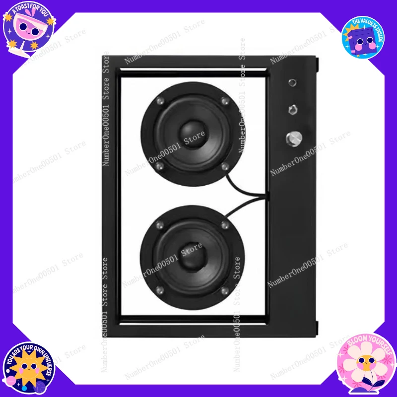 Creative transparent audio living room desktop decoration simple white square bluetooth speaker ornament
Creative transparent audio living room desktop decoration simple white square bluetooth speaker ornament