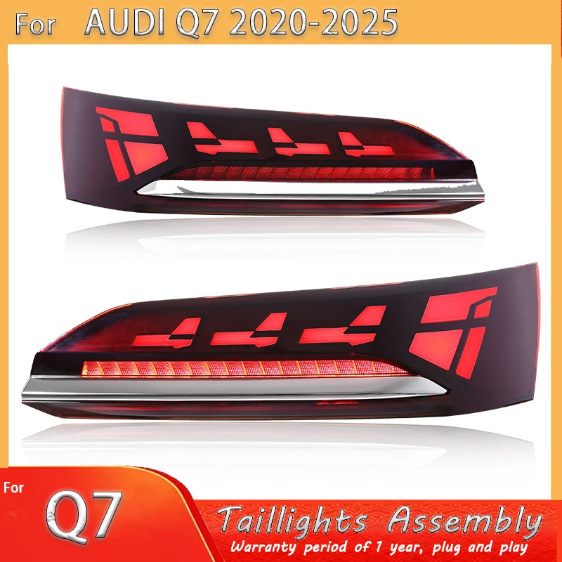 Стайлинг автомобиля Задние фонари для Audi Q7 2020-2025 в новом стиле, полностью светодиодный задний фонарь, динамический указатель поворота, задний фонарь в сборе
Стайлинг автомобиля Задние фонари для Audi Q7 2020-2025 в новом стиле, полностью светодиодный задний фонарь, динамический указатель поворота, задний фонарь в сборе