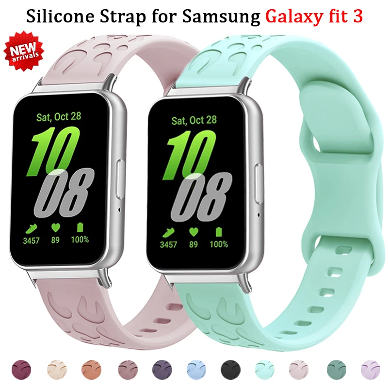 Sport Band for Samsung Galaxy Fit 3 Silicone Leopard Carved Watch Bracelet Replacement for galaxy fit 3 correa Band Accessories
Sport Band for Samsung Galaxy Fit 3 Silicone Leopard Carved Watch Bracelet Replacement for galaxy fit 3 correa Band Accessories