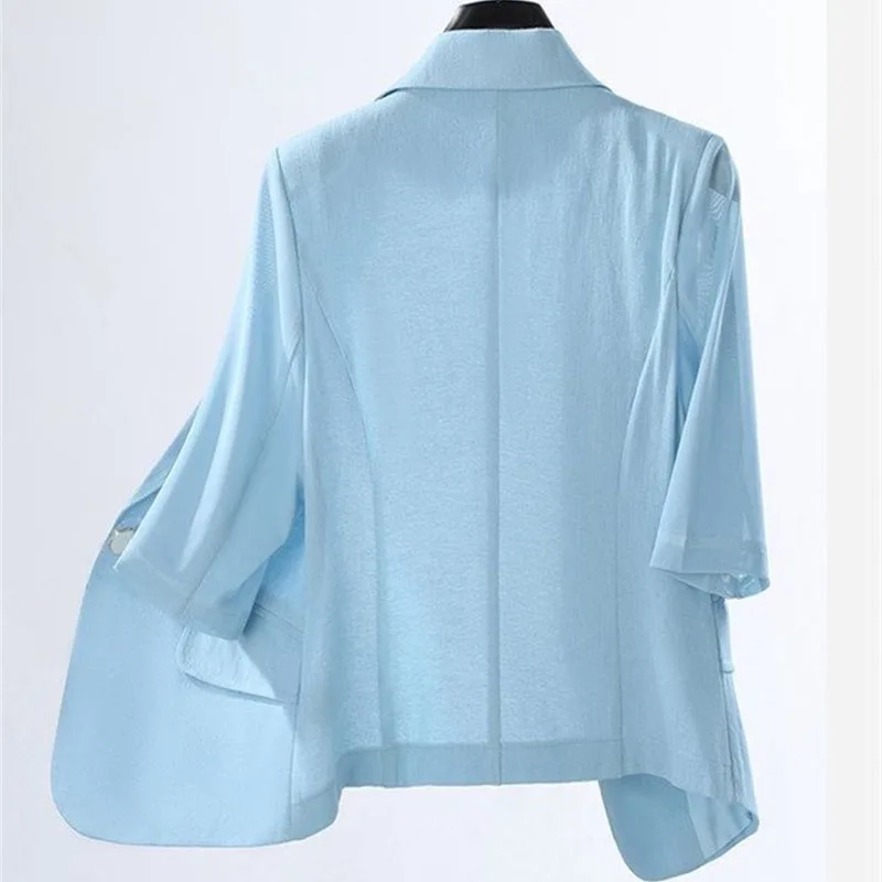 Summer Autumn Thin Blue Suit Coat 2026 New Popular Women's Short Top Outerwear Casual Suit Jacket Business Attire Female
Summer Autumn Thin Blue Suit Coat 2026 New Popular Women's Short Top Outerwear Casual Suit Jacket Business Attire Female