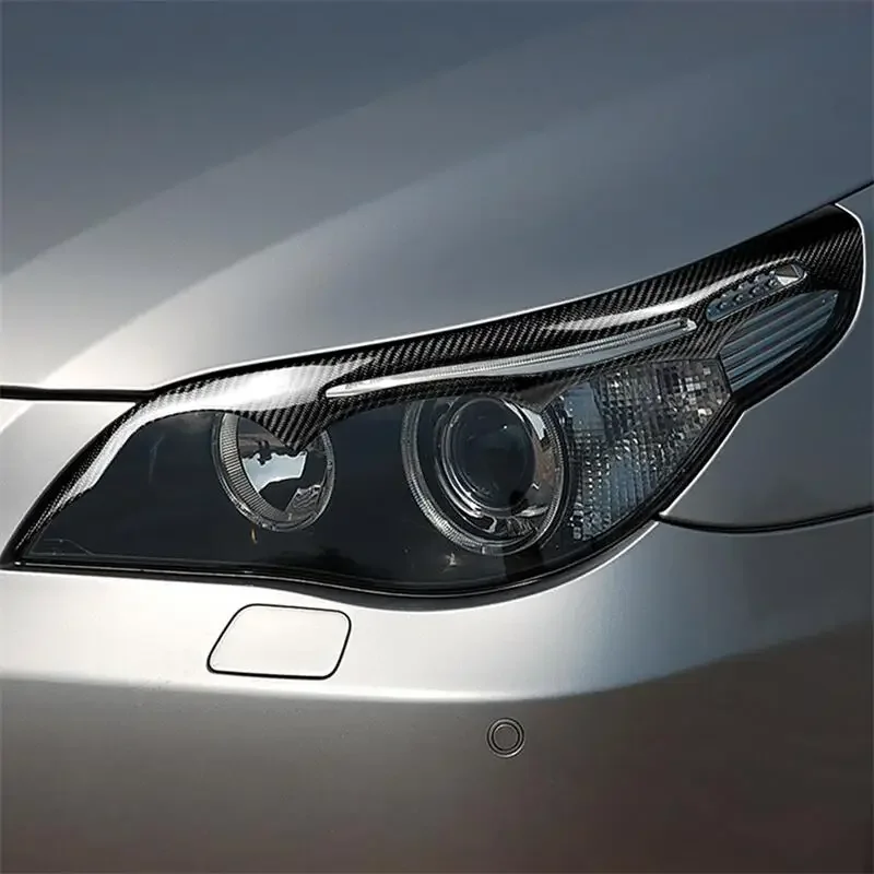 Carbon fiber Front Car headlights Decorative lamp eyebrow For BMW 5 Series E60
Carbon fiber Front Car headlights Decorative lamp eyebrow For BMW 5 Series E60