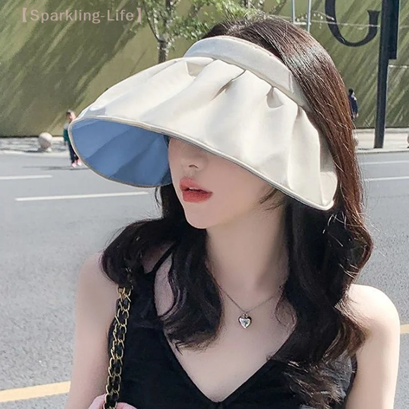 Foldable Visor Cap Adjustable Wide Brim Sun Hat Summer UV Protection Beach Women's Sunshade Shell Hat Headband Topless Cap
Foldable Visor Cap Adjustable Wide Brim Sun Hat Summer UV Protection Beach Women's Sunshade Shell Hat Headband Topless Cap