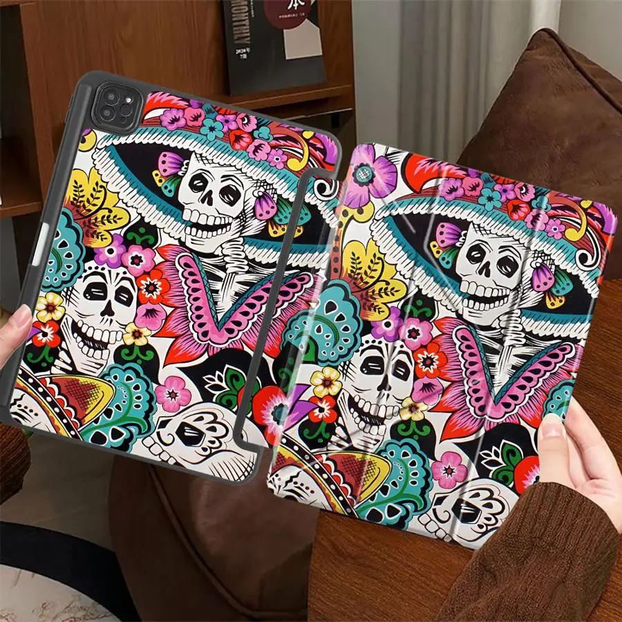 Tablet Case For iPad Mini 6 7 Pro 11th 10th 9th 8th 7th 12.9inch Pro 2025 Air 4 5 M3 M2 M4 11inch Holder Cover Skull With Flower
Tablet Case For iPad Mini 6 7 Pro 11th 10th 9th 8th 7th 12.9inch Pro 2025 Air 4 5 M3 M2 M4 11inch Holder Cover Skull With Flower