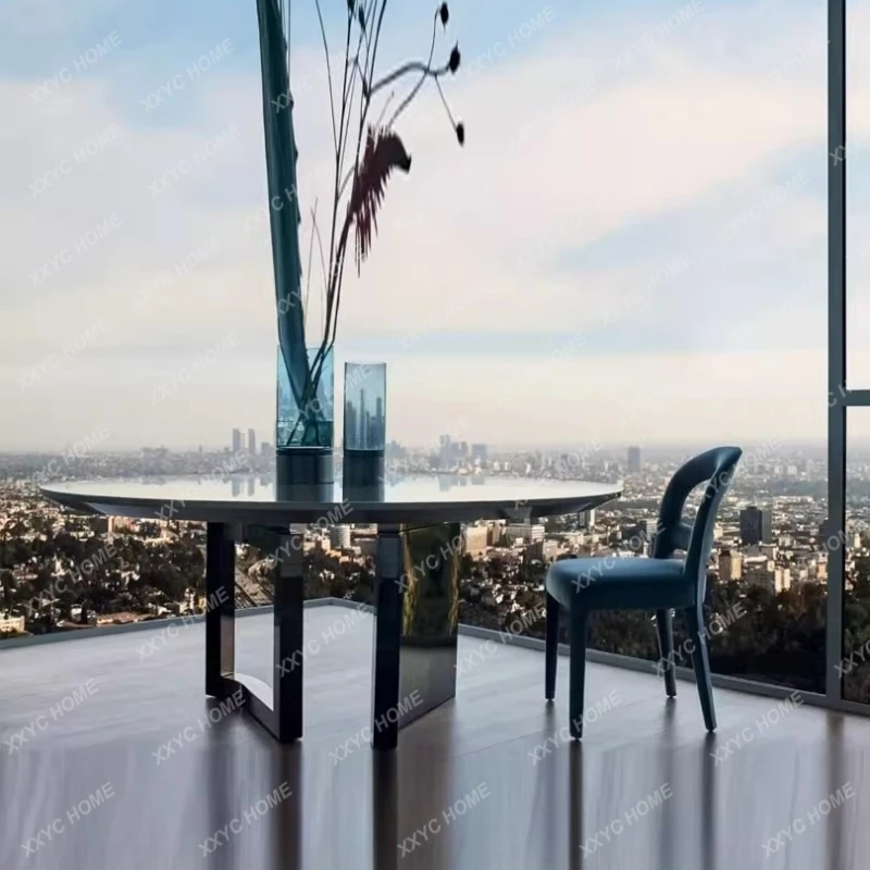 Обеденный стол ML Light Luxury на 10 человек, мраморный, для семьи, на 6 персон, круглый, из сланца, на заказ
Обеденный стол ML Light Luxury на 10 человек, мраморный, для семьи, на 6 персон, круглый, из сланца, на заказ