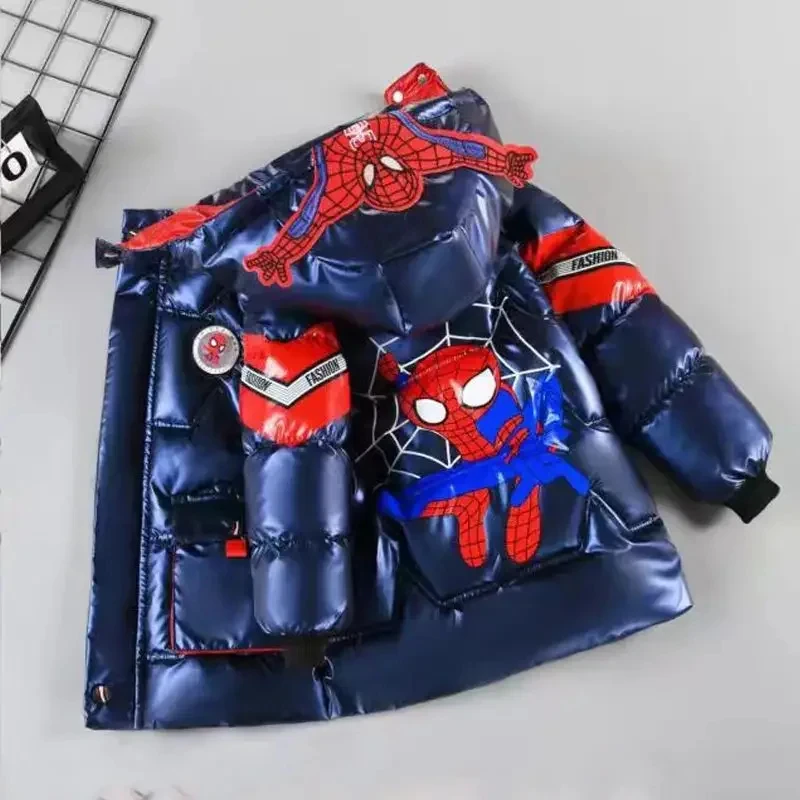 2025Disney Spiderman Kids' Parka - Winter Thickened Down Jacket for Boys, Cartoon Hooded Coat with Cotton Padding
2025Disney Spiderman Kids' Parka - Winter Thickened Down Jacket for Boys, Cartoon Hooded Coat with Cotton Padding