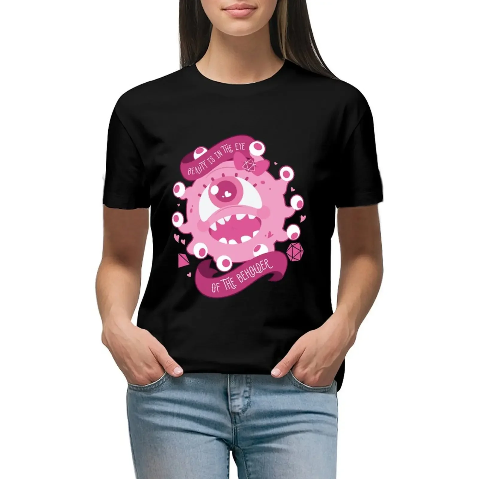 Kawaii Beholder T-Shirt cute clothes lady clothes anime plain cute t-shirts for Women
Kawaii Beholder T-Shirt cute clothes lady clothes anime plain cute t-shirts for Women