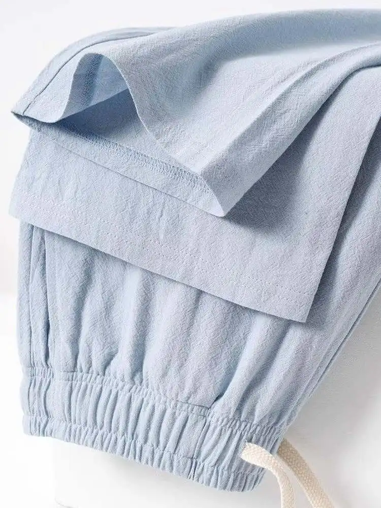 Летние повседневные брюки из хлопка и льна прямого кроя, светло-голубые, простые, модные, дышащие, быстросохнущие, удобные шорты
Летние повседневные брюки из хлопка и льна прямого кроя, светло-голубые, простые, модные, дышащие, быстросохнущие, удобные шорты